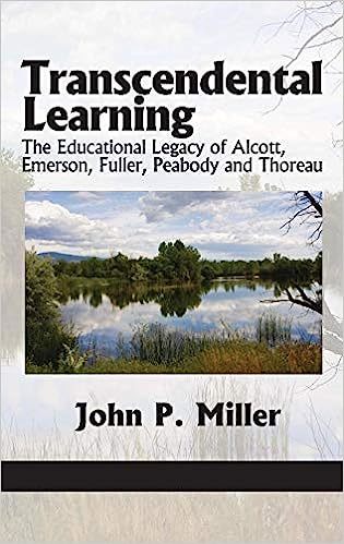 The cover of transcendental learning the educational legacy of alton, elliott, julia, and th.